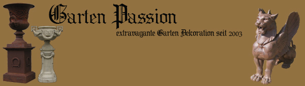 Garten Dekoration aus Gusseisen auf Garten Passion