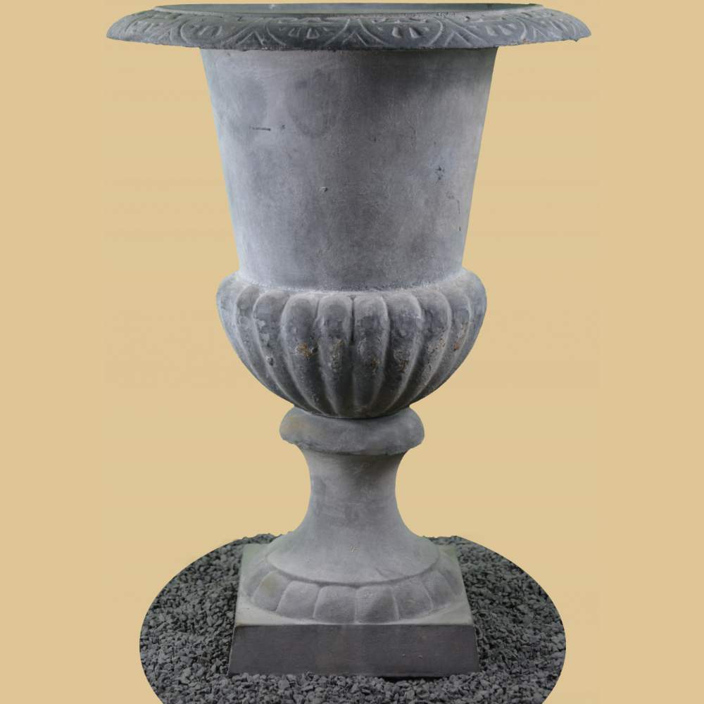 Amphore, Krater Vase, Pflanzpokal, Blumentopf, Übertopf - EISEN 6