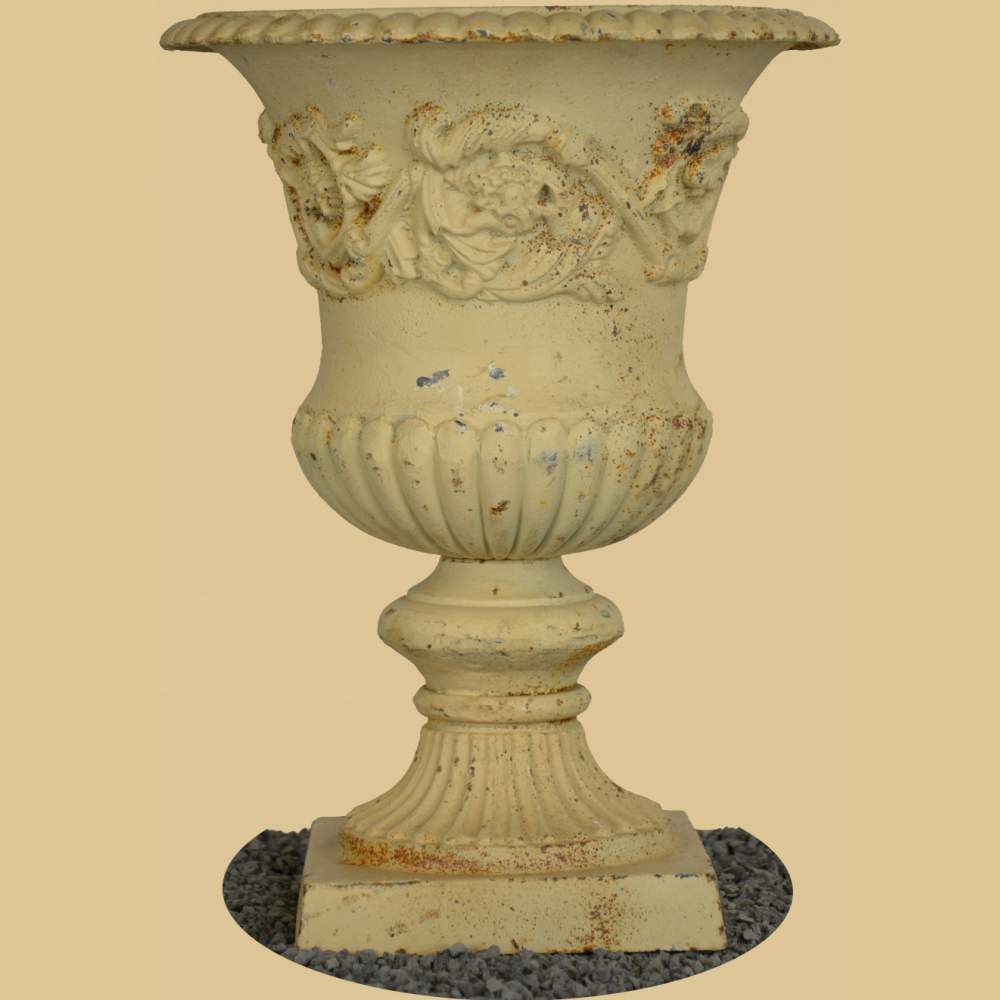 FARBAUSWAHL Metall Kratervase Verzierung Pflanzpokal Pflanzgefäße Pflanztopf