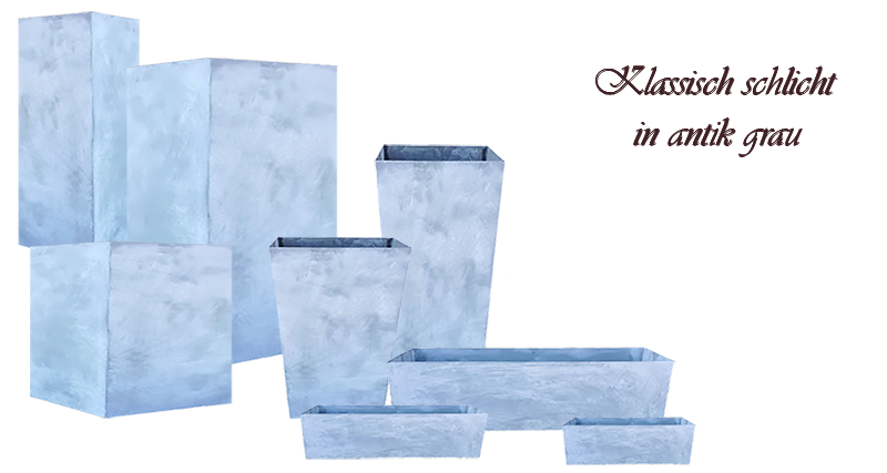 Auswahl an xxl Pflanzkuebeln aus Eisen