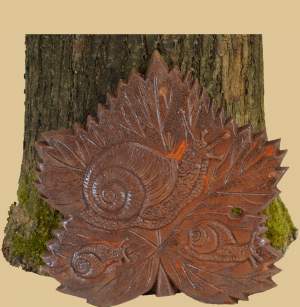 Produktfoto Blatt mit Schnecken